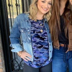 Free People Camo T-Shirt